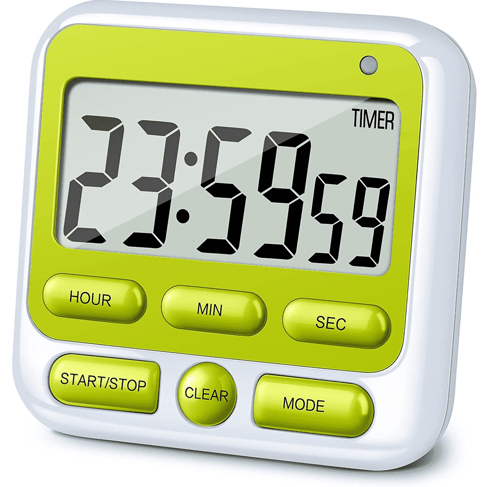 Digital Countdown Kitchen Timer -Count Up Down Magnetic Timer Clock for Cooking Baking Gym Students Green V1189-LWWAL-20260325-02101