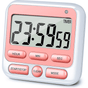 Digital Countdown Kitchen Timer -Count Up Down Magnetic Timer Clock for Cooking Baking Gym Students Pink V1189-LWWAL-20260325-02102