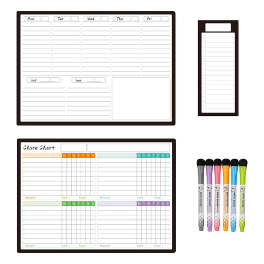 Back to College Yxwen Refrigerator Daily Calendar Whiteboard for Fridge Meal Planner Board White Board for V1189-LWWAL-20260325-02110