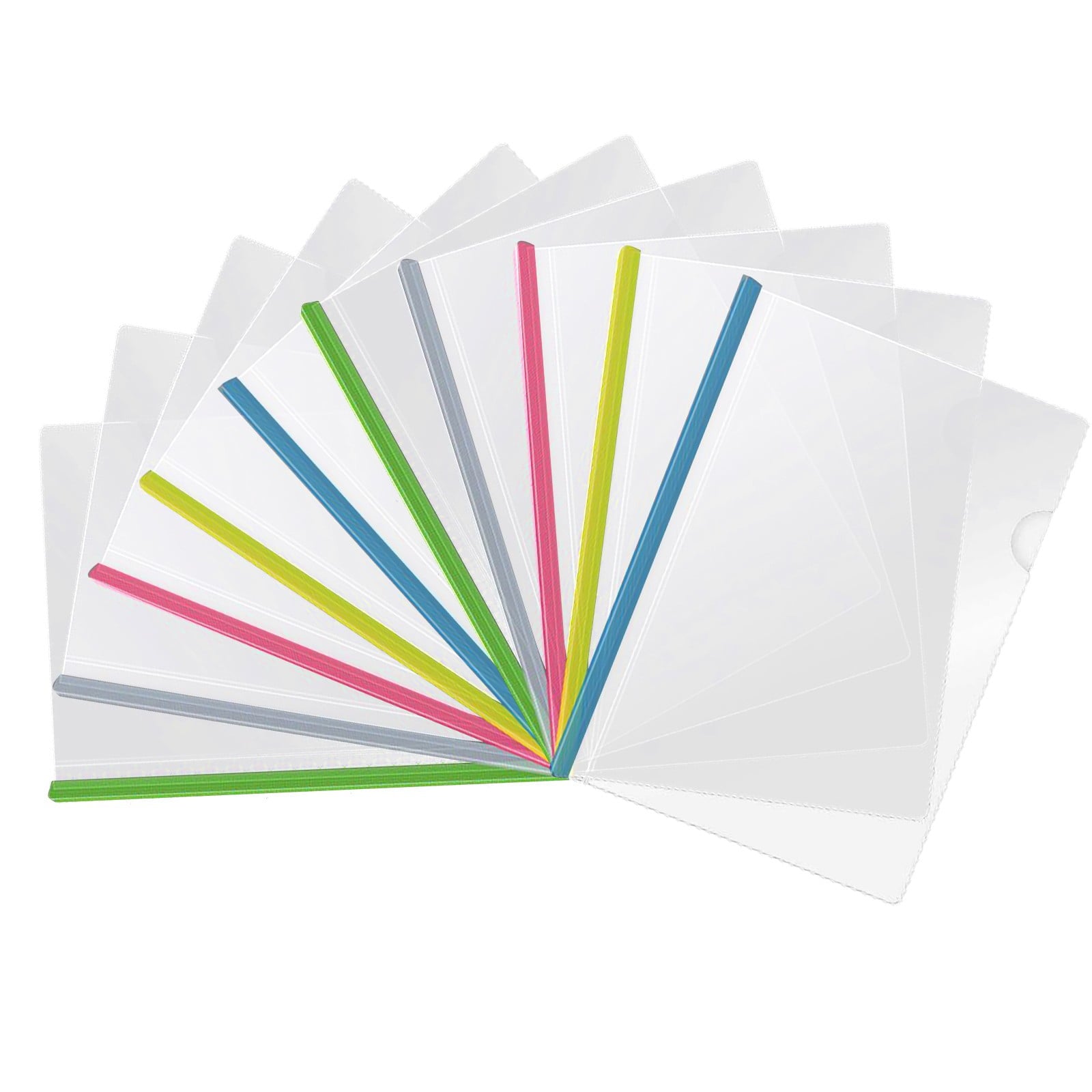 Jwdx 10X Folder Drawer 10Pcs Transparent File Folder Sliding Bar Report For Report Display Cover Organizer V1189-LWWAL-20260325-02130