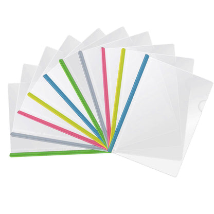 Jwdx 10X Folder Drawer 10Pcs Transparent File Folder Sliding Bar Report For Report Display Cover Organizer V1189-LWWAL-20260325-02130