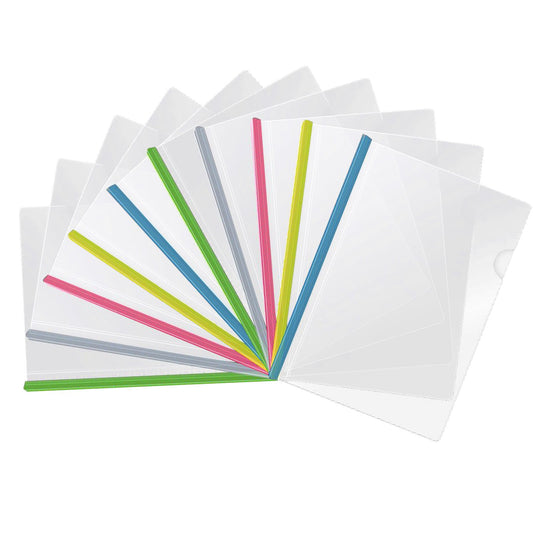 Jwdx 10X Folder Drawer 10Pcs Transparent File Folder Sliding Bar Report For Report Display Cover Organizer V1189-LWWAL-20260325-02130