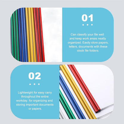 Jwdx 10X Folder Drawer 10Pcs Transparent File Folder Sliding Bar Report For Report Display Cover Organizer V1189-LWWAL-20260325-02130