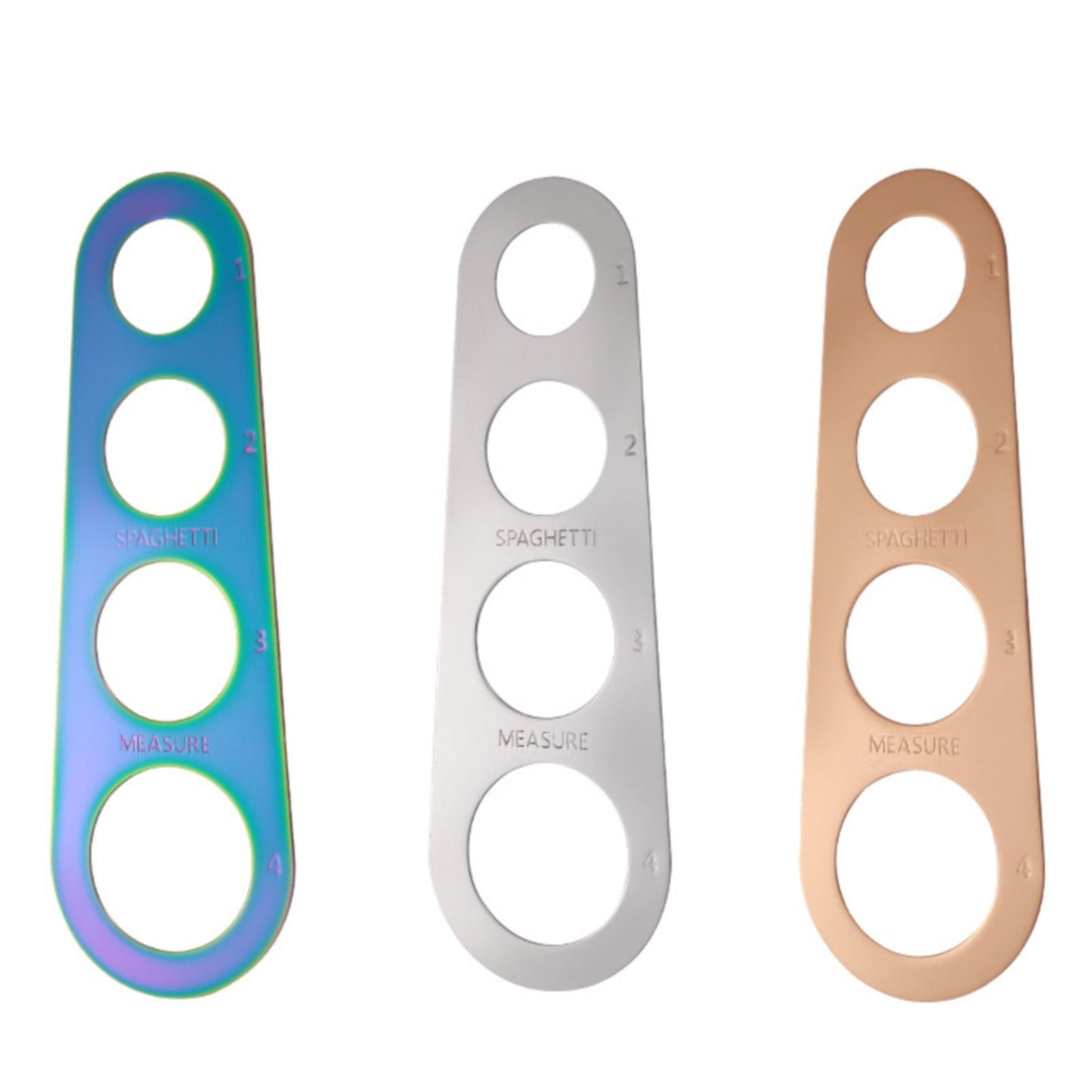 Spaghetti Measuring Ruler Rose Gold JWDX, 1*Spaghetti Measuring Ruler Stainless Spaghetti Measurer Tool Quick V1189-LWWAL-20260325-02160