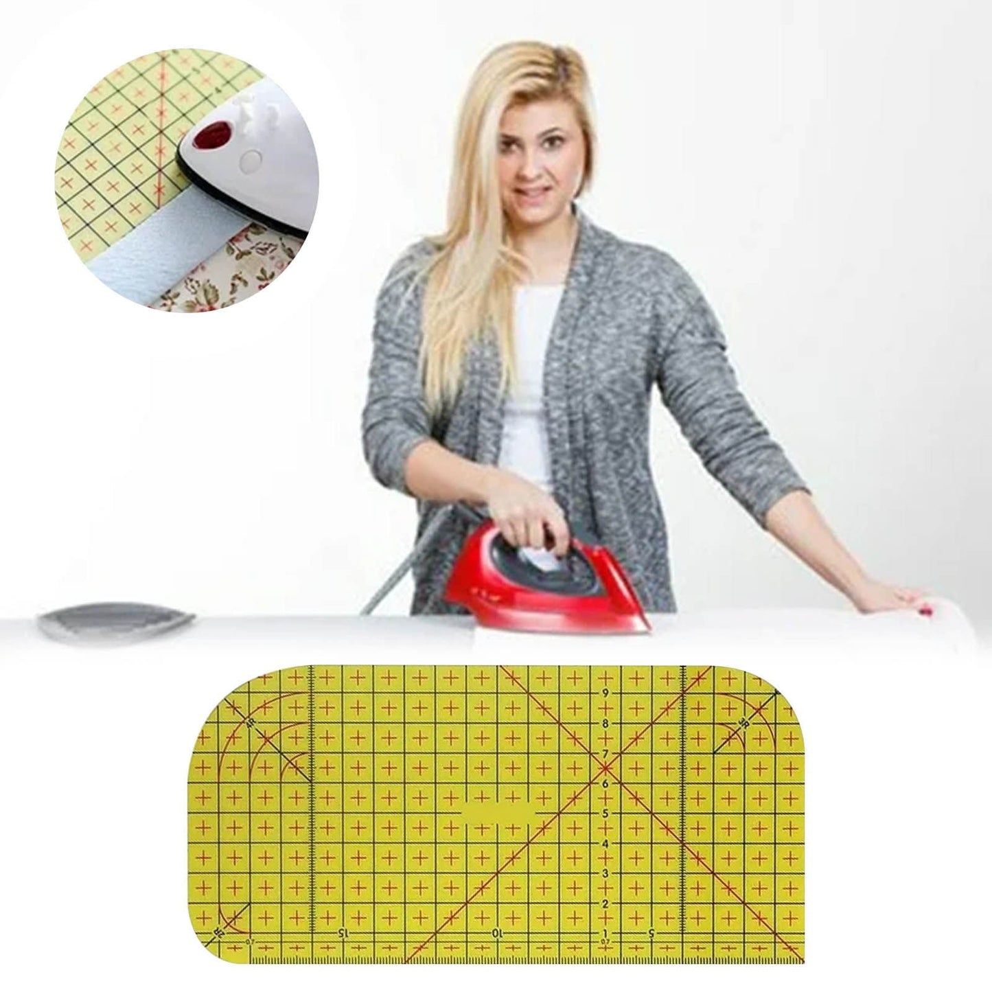 Ironing Ruler JWDX, 1*Ironing Ruler Hot Ironing Ruler Hot Ironing Measuring Ruler Patchwork Tools for V1189-LWWAL-20260325-02165