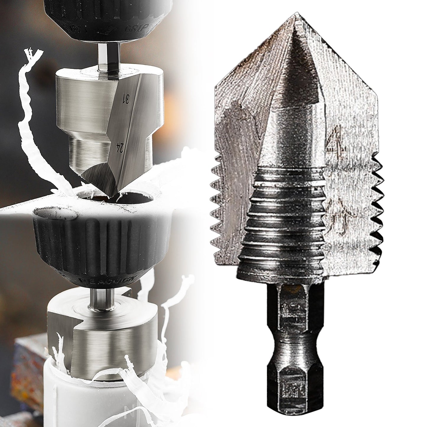 Combination Drilling Tap and Tap Drill Bit Set C JWDX, Combination Drill Tap & Tap Bit Set Screw Tapping Bit V1189-LWWAL-20260325-02170