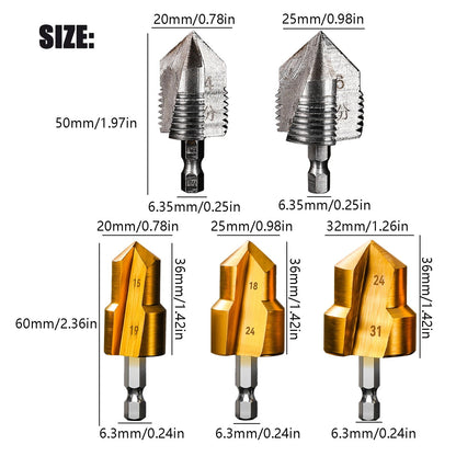Combination Drilling Tap and Tap Drill Bit Set C JWDX, Combination Drill Tap & Tap Bit Set Screw Tapping Bit V1189-LWWAL-20260325-02172