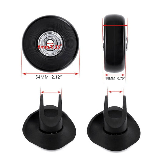 JWDX, 1 Pair of Wheels (Two) Replacement Wheels for Suitcase Rubber Wheels Replacement Wheels Wheel for V1189-LWWAL-20260325-02176