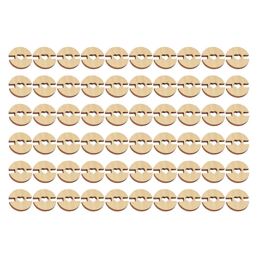 JWDX, 50/60/100 Buttons 50/60/100 Pcs Buttons for Hats Wooden Handmade Buttons Removable Love Button Crafts V1189-LWWAL-20260325-02183