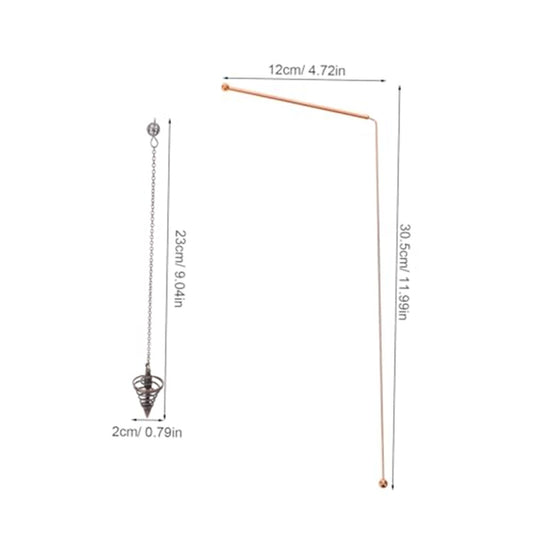 Metal Detector Wand JWDX, 1 Pair of Probe Rods High Precision Pure Copper xunlong Ruler Detection Rod V1189-LWWAL-20260325-02197