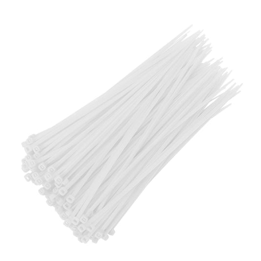 100 Cable Ties, 3Mm Wide, White Cable Zip Ties Heavy Duty 6 Inch, Premium Plastic Wire Ties With 18 Pounds V1189-LWWAL-20260325-02226