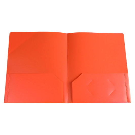 Double Insert File Bag File Bag Orange Jwdx Plastic Folders with Pockets Standard Letter Paper Folder 2 V1189-LWWAL-20260325-02227