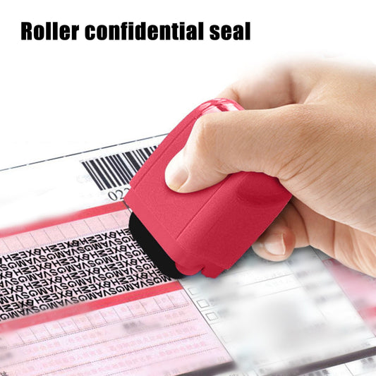Roller Confidentiality Seal Rose Red 1Pc Confidentiality Seal Roller Stamp Identity Privacy Id Confidential V1189-LWWAL-20260325-02234
