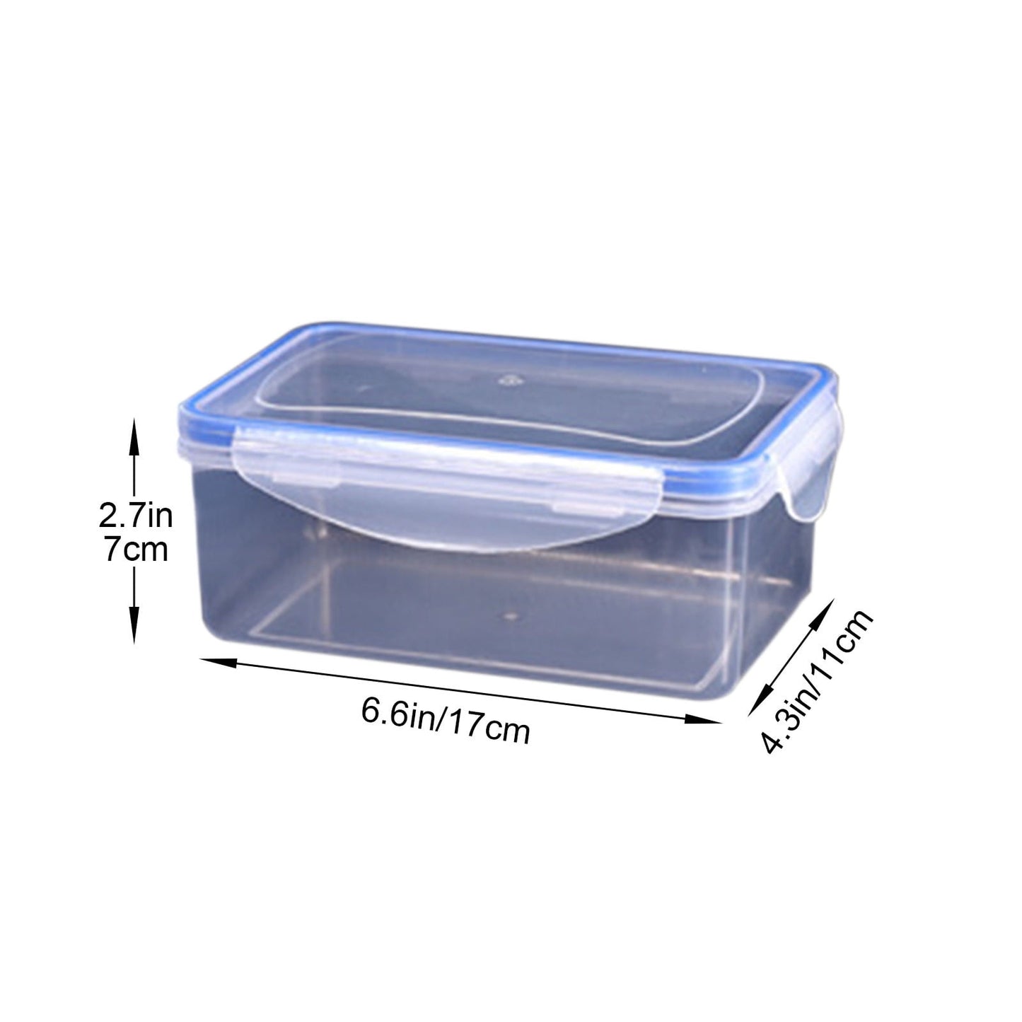 Grrvtrz ,Kitchen Refrigerator Rectangular Food Container Microwave Heat Plastic Lunch Box Food Lunch Box V1189-LWWAL-20260325-02267