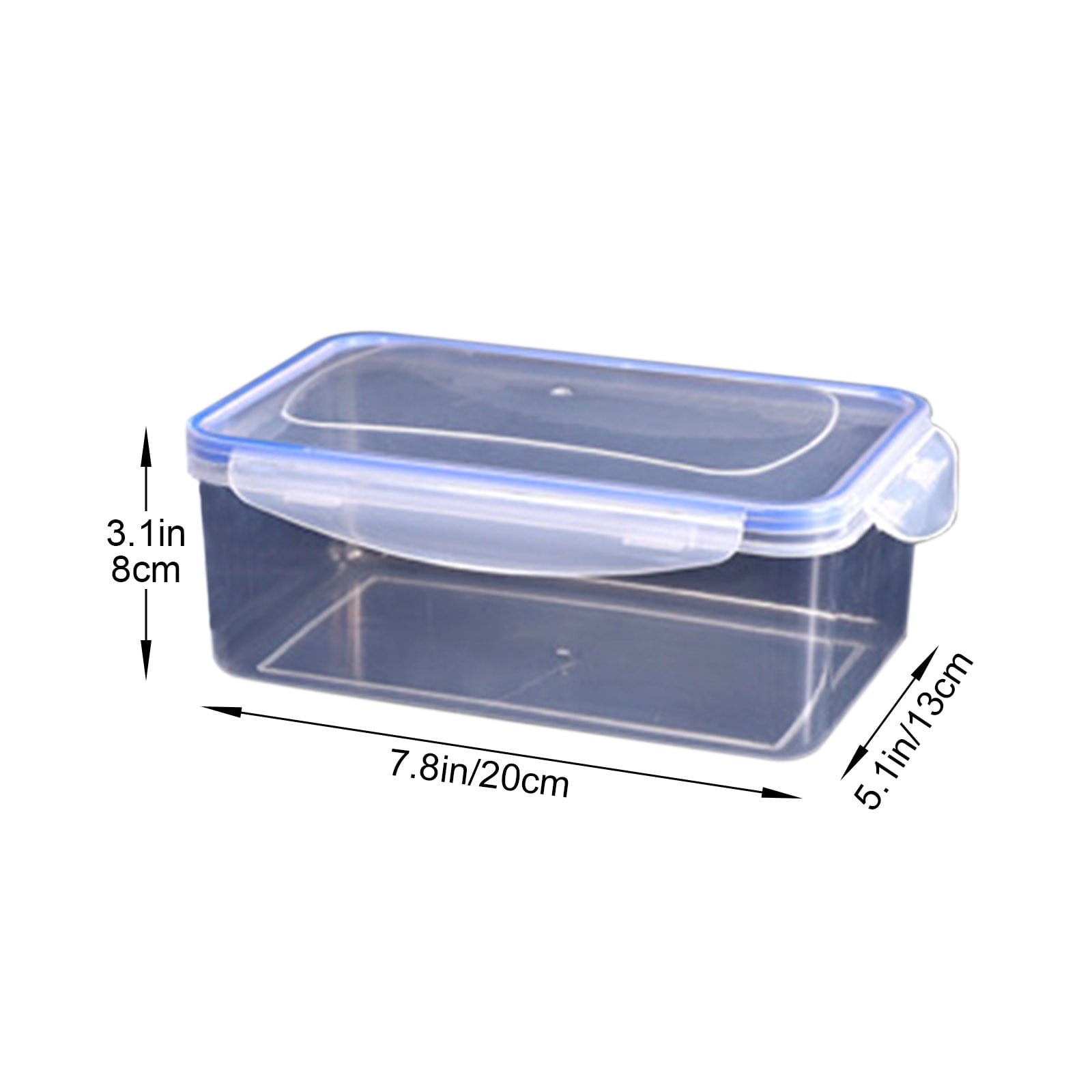 Grrvtrz ,Kitchen Refrigerator Rectangular Food Container Microwave Heat Plastic Lunch Box Food Lunch Box V1189-LWWAL-20260325-02268