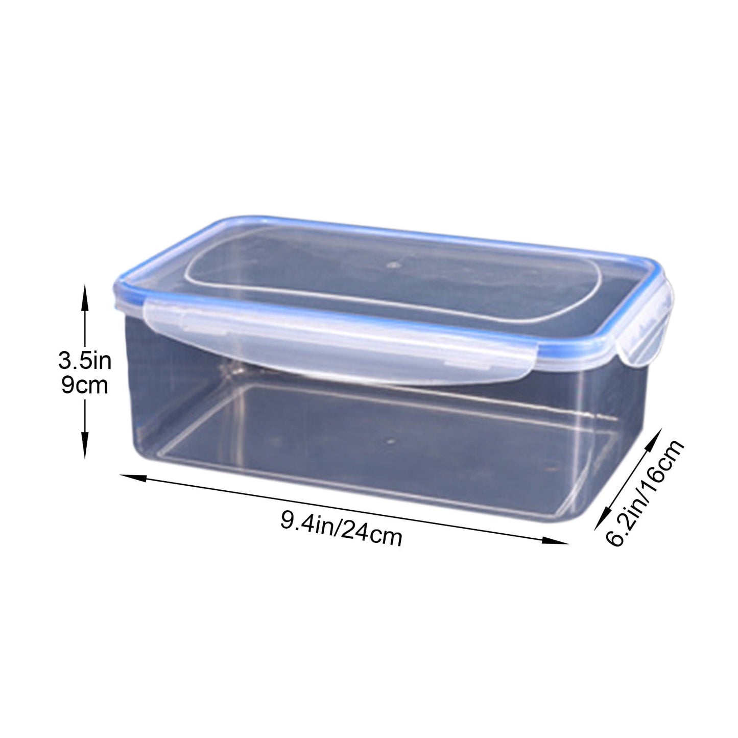 Grrvtrz ,Kitchen Refrigerator Rectangular Food Container Microwave Heat Plastic Lunch Box Food Lunch Box V1189-LWWAL-20260325-02269