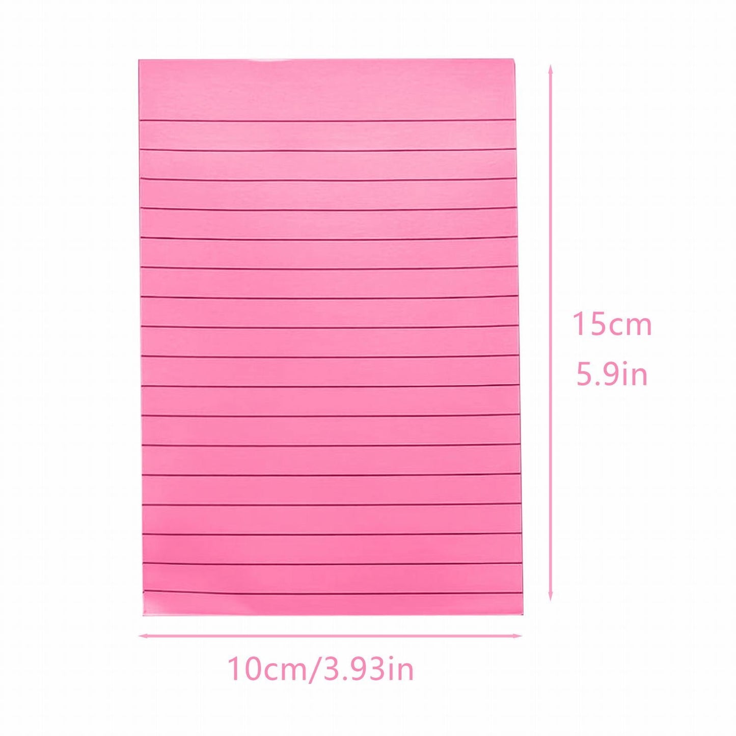JWDX Hot Clearance! 1 Pads Lined Sticky Notes 4x6 Sticky Notes with Lines Self Stick Note Pads 8 Bright Multi V1189-LWWAL-20260325-02278
