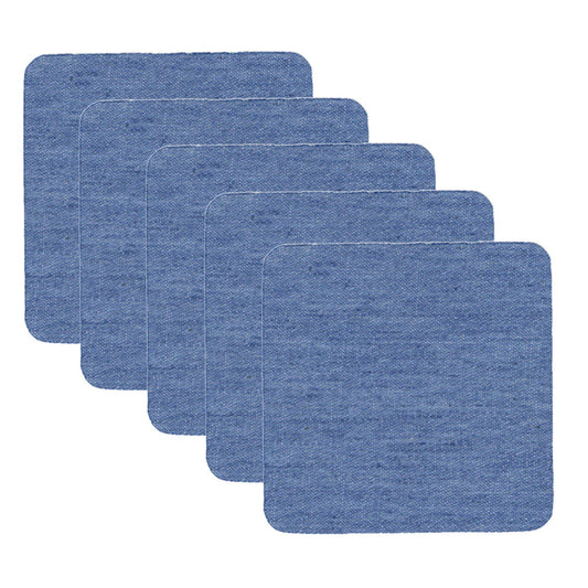 JWDX Hot Clearance! Denim Iron on Jean Patches Inside & Outside Strongest Glue Assorted Shades of Blue Repair V1189-LWWAL-20260325-02306