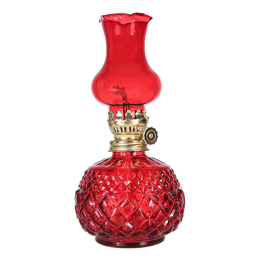 LGCASL Glass Kerosene Indoor Retro Classic Burning Lights Oil Lamp for Home Bedroom Table Decorations V1189-LWWAL-20260325-02351