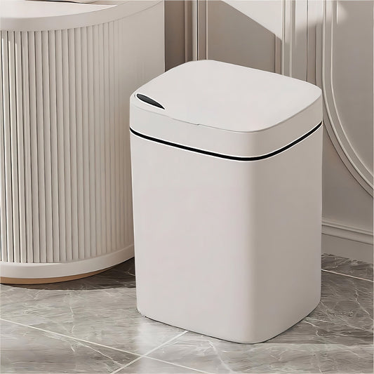 Grrvtrz Touchless Bathroom Trash Can.6 Gallon Automatic Motion Sensor Rubbish Can with Lid Water Proof Narrow V1189-LWWAL-20260325-02401