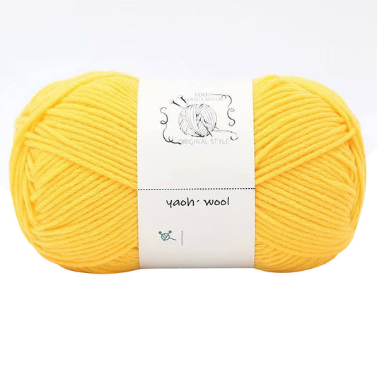 LGCASL Hand-Knitted Yarn #2 Pure White , 1Pc100G Hand Woven Cotton Yarn Soft Crochet Yarn for Hand Knitting V1189-LWWAL-20260325-02418