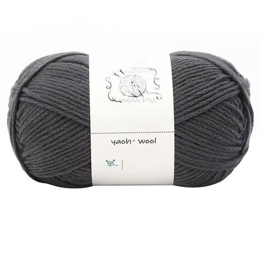 LGCASL Hand-Knitted Yarn #2 Pure White , 1Pc100G Hand Woven Cotton Yarn Soft Crochet Yarn for Hand Knitting V1189-LWWAL-20260325-02420