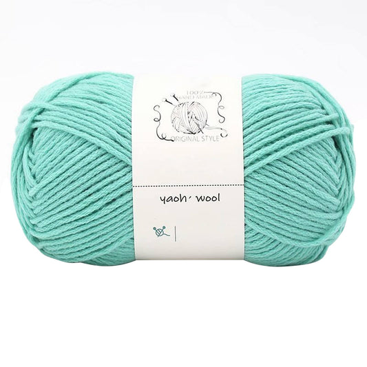 LGCASL Hand-Knitted Yarn #2 Pure White , 1Pc100G Hand Woven Cotton Yarn Soft Crochet Yarn for Hand Knitting V1189-LWWAL-20260325-02425