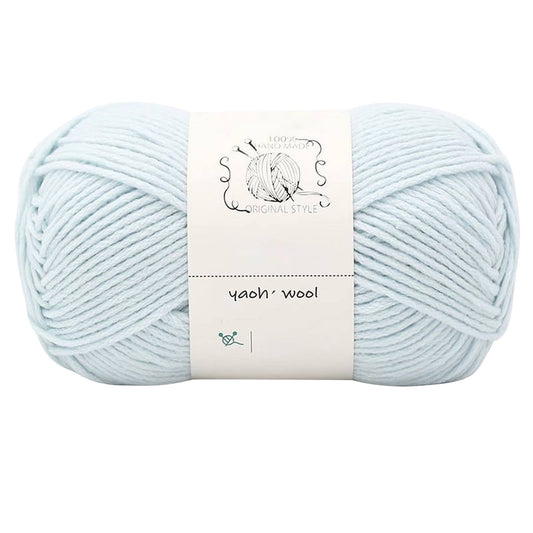 LGCASL Hand-Knitted Yarn #2 Pure White , 1Pc100G Hand Woven Cotton Yarn Soft Crochet Yarn for Hand Knitting V1189-LWWAL-20260325-02427