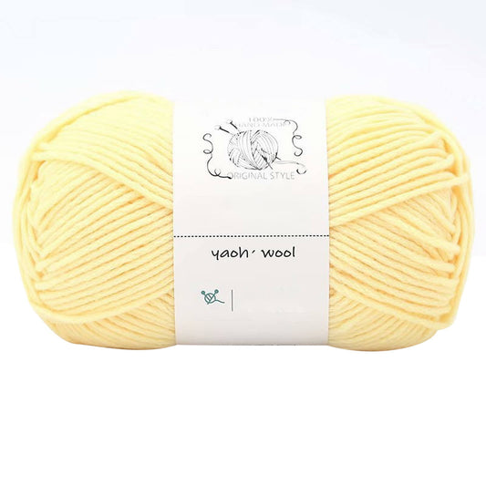 LGCASL Hand-Knitted Yarn #2 Pure White , 1Pc100G Hand Woven Cotton Yarn Soft Crochet Yarn for Hand Knitting V1189-LWWAL-20260325-02428