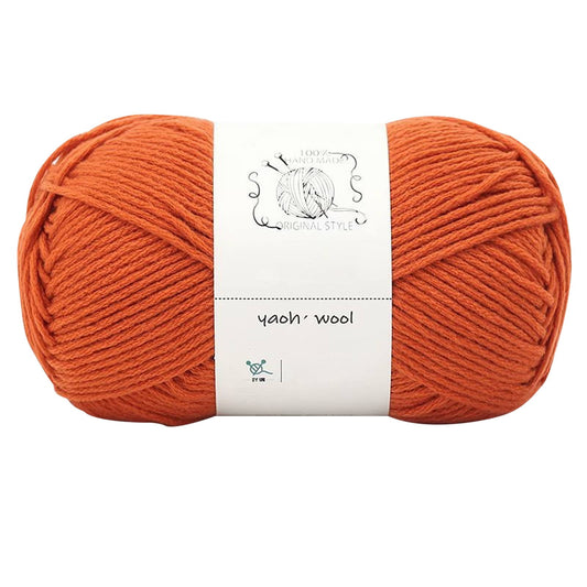 LGCASL Hand-Knitted Yarn #2 Pure White , 1Pc100G Hand Woven Cotton Yarn Soft Crochet Yarn for Hand Knitting V1189-LWWAL-20260325-02430