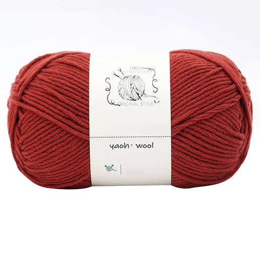 LGCASL Hand-Knitted Yarn #2 Pure White , 1Pc100G Hand Woven Cotton Yarn Soft Crochet Yarn for Hand Knitting V1189-LWWAL-20260325-02432