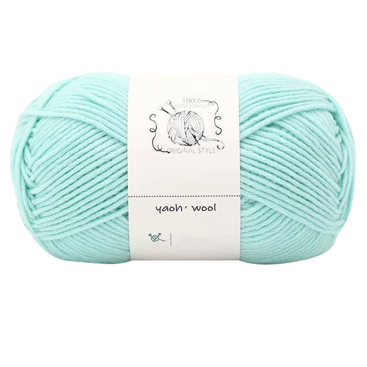 LGCASL Hand-Knitted Yarn #2 Pure White , 1Pc100G Hand Woven Cotton Yarn Soft Crochet Yarn for Hand Knitting V1189-LWWAL-20260325-02436