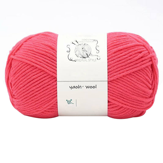 LGCASL Hand-Knitted Yarn #2 Pure White , 1Pc100G Hand Woven Cotton Yarn Soft Crochet Yarn for Hand Knitting V1189-LWWAL-20260325-02437