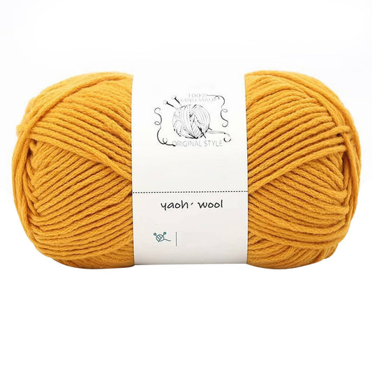 LGCASL Hand-Knitted Yarn #2 Pure White , 1Pc100G Hand Woven Cotton Yarn Soft Crochet Yarn for Hand Knitting V1189-LWWAL-20260325-02440