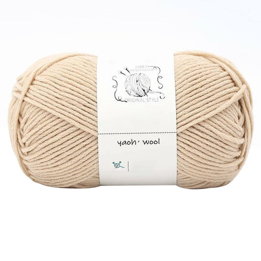 LGCASL Hand-Knitted Yarn #2 Pure White , 1Pc100G Hand Woven Cotton Yarn Soft Crochet Yarn for Hand Knitting V1189-LWWAL-20260325-02442