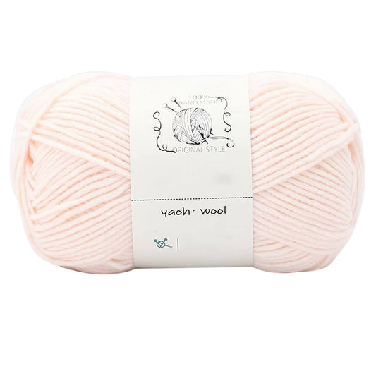 LGCASL Hand-Knitted Yarn #2 Pure White , 1Pc100G Hand Woven Cotton Yarn Soft Crochet Yarn for Hand Knitting V1189-LWWAL-20260325-02443