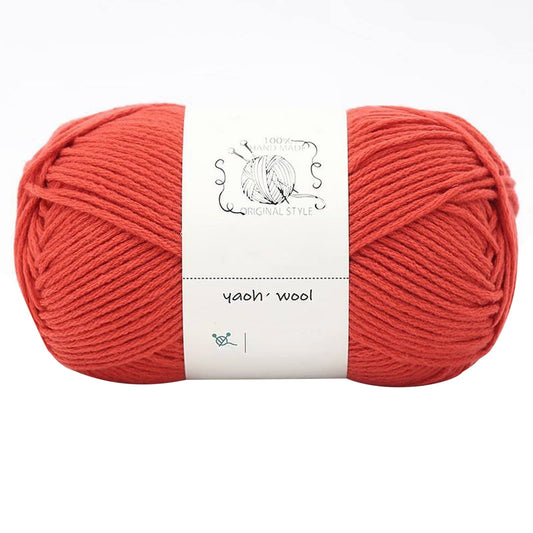 LGCASL Hand-Knitted Yarn #2 Pure White , 1Pc100G Hand Woven Cotton Yarn Soft Crochet Yarn for Hand Knitting V1189-LWWAL-20260325-02444