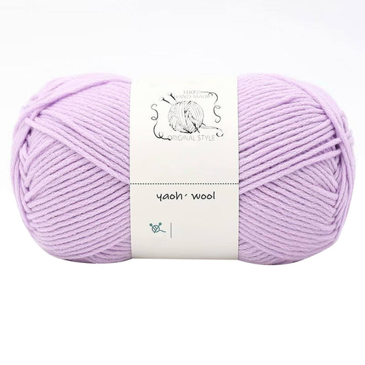 LGCASL Hand-Knitted Yarn #2 Pure White , 1Pc100G Hand Woven Cotton Yarn Soft Crochet Yarn for Hand Knitting V1189-LWWAL-20260325-02449