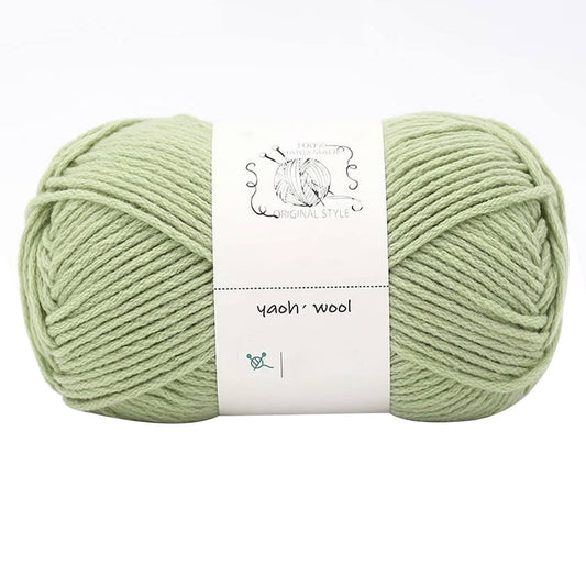 LGCASL Hand-Knitted Yarn #2 Pure White , 1Pc100G Hand Woven Cotton Yarn Soft Crochet Yarn for Hand Knitting V1189-LWWAL-20260325-02451