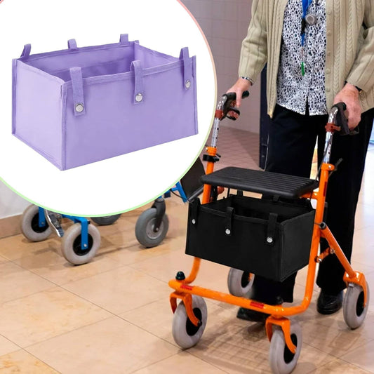 1 Storage Box Large Rollator Basket Foldable Cloth Under Seat Rollator Bag Basket Carry Insert for Four Wheel V1189-LWWAL-20260325-02467