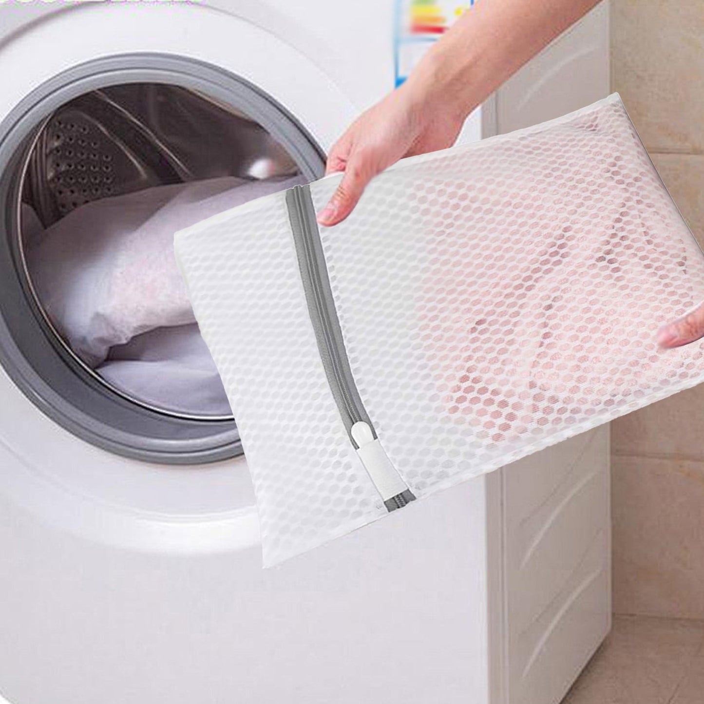 3 Mini Laundry Bags Mesh Laundry Bag for Delicates Wash Bag for Underwear and Lingerie 3 Small One Size Clear V1189-LWWAL-20260325-02486
