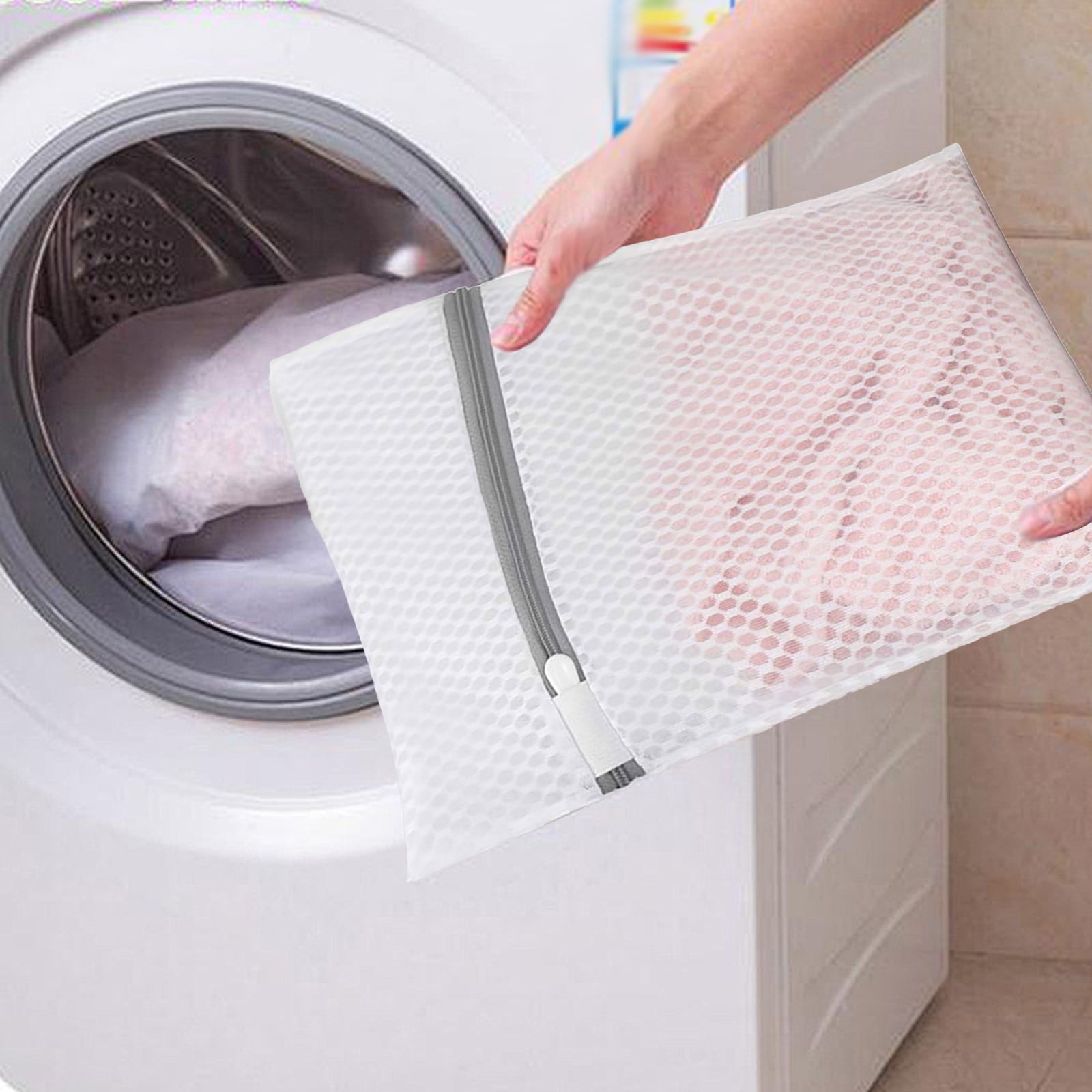 3 Mini Laundry Bags Mesh Laundry Bag for Delicates Wash Bag for Underwear and Lingerie 3 Small One Size Clear V1189-LWWAL-20260325-02486