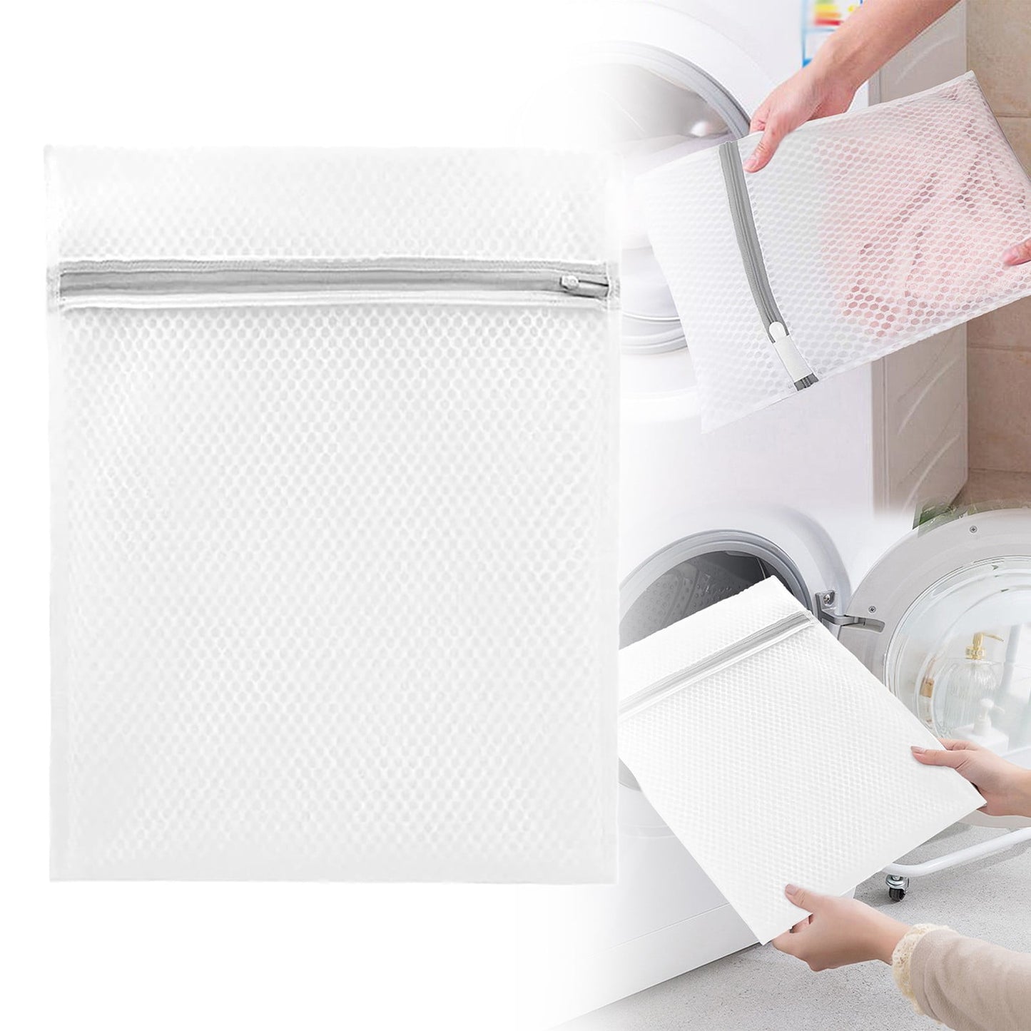 3 Mini Laundry Bags Mesh Laundry Bag for Delicates Wash Bag for Underwear and Lingerie 3 Small One Size Clear V1189-LWWAL-20260325-02486