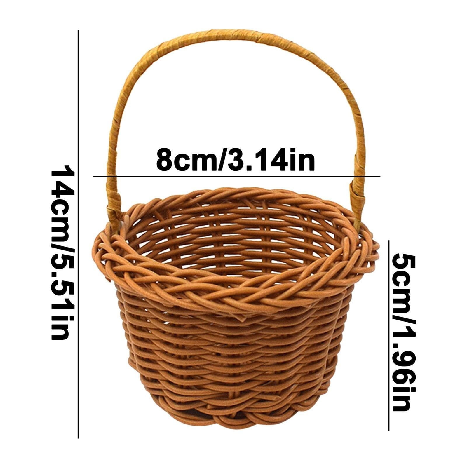 Small Wall-Mounted Kitchen Storage Basket, Hanging Storage Wicker Baskets Wall Mounted Woven Hanging Basket V1189-LWWAL-20260325-02496