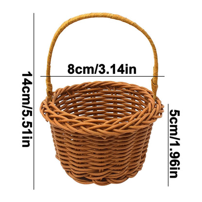Small Wall-Mounted Kitchen Storage Basket, Hanging Storage Wicker Baskets Wall Mounted Woven Hanging Basket V1189-LWWAL-20260325-02497