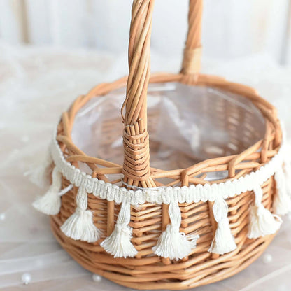 Small Wall-Mounted Kitchen Storage Basket, Hanging Storage Wicker Baskets Wall Mounted Woven Hanging Basket V1189-LWWAL-20260325-02498