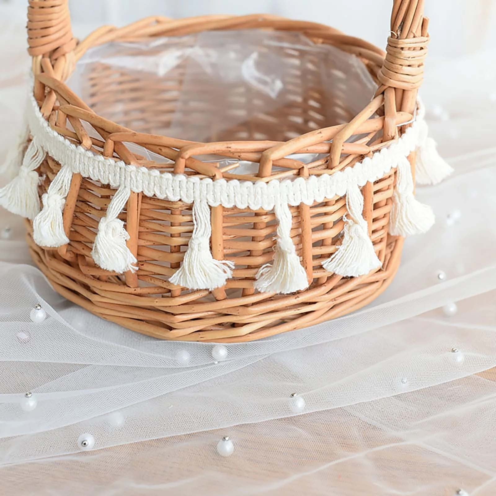 Small Wall-Mounted Kitchen Storage Basket, Hanging Storage Wicker Baskets Wall Mounted Woven Hanging Basket V1189-LWWAL-20260325-02498