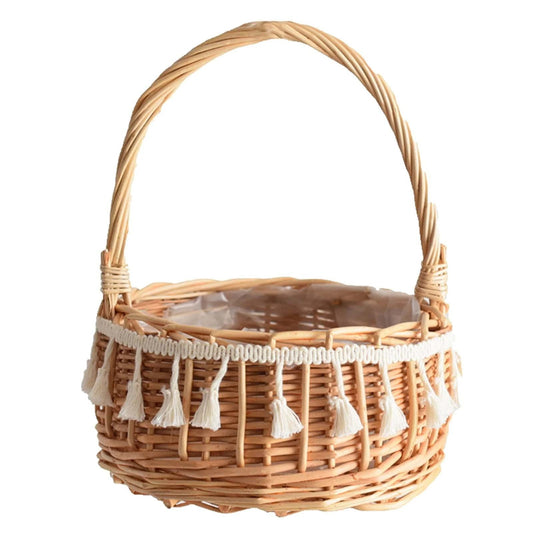 Small Wall-Mounted Kitchen Storage Basket, Hanging Storage Wicker Baskets Wall Mounted Woven Hanging Basket V1189-LWWAL-20260325-02499