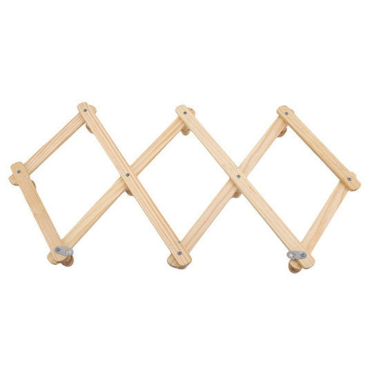 LGCASL, Telescopic Folding Coat Rack Wall Wooden Coat Rack for Hat Cap Belt Umbrella Drying Rack on the Wall, V1189-LWWAL-20260325-02502