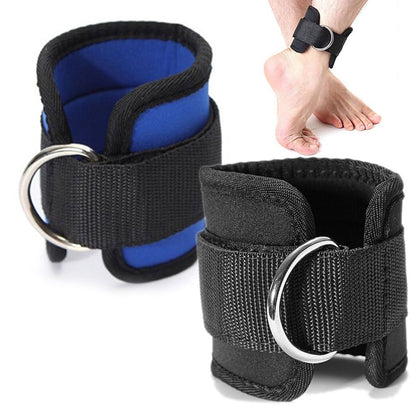 Weight Lifting Ankle D-Ring Strap Pulley Cable Kickbacks Attachment Gym Leg Black/Blue/Rose Red V1189-LWWAL-20260325-02514